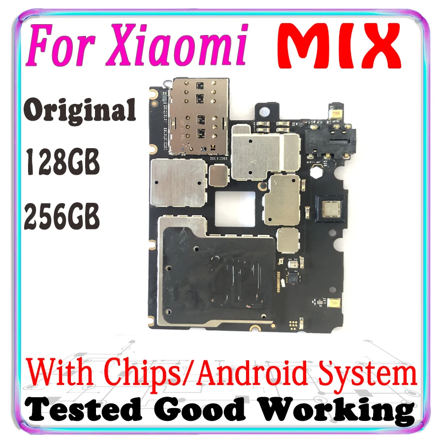 Оригинальная разблокированная материнская плата 128 ГБ для Xiaomi MIX хорошо работает