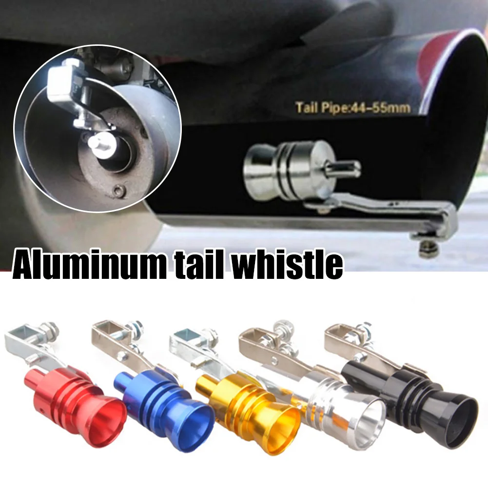  2PCS Car Turbo Whistle - Universal Turbo Sound Exhaust Muffler  Pipe Whistle Muffler - Aluminum Alloy Turbo Exhaust Whistle for Car Truck  SUV Motorcycle (Blue/2pcs) : Automotive