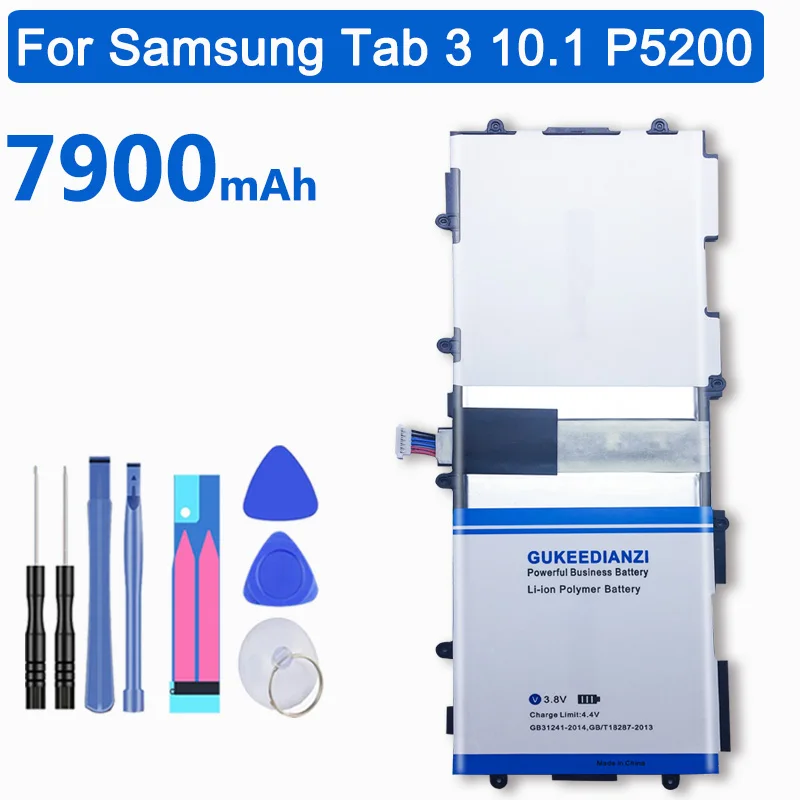 GUKEEDIANZI T4500E T4500C 7900 мАч сменная батарея для samsung Galaxy Tab 3 10,1 GT P5200 P5210 P5220 P5213 батарея