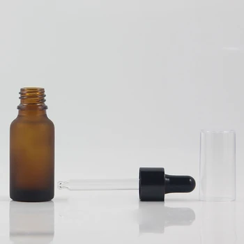 

20ml Empty Plastic Dropper Bottle Cover Glass Bottle For Essential Oil