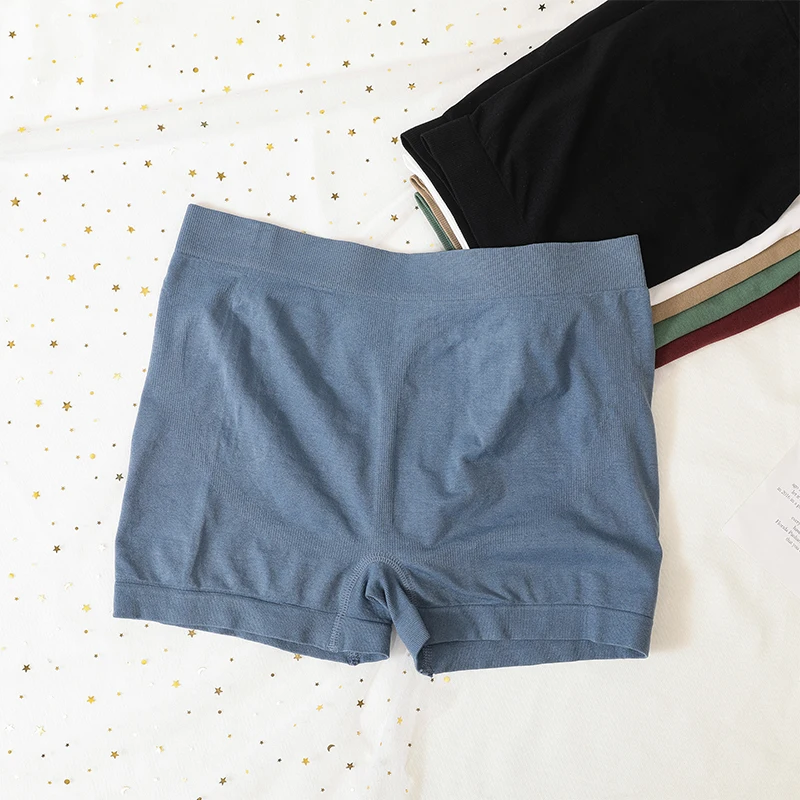Women High Rise Shorts Safety Short Pants Stretchy Seamless Underwear Sportwear Panties Female Boxer Short Underpants Lingerie