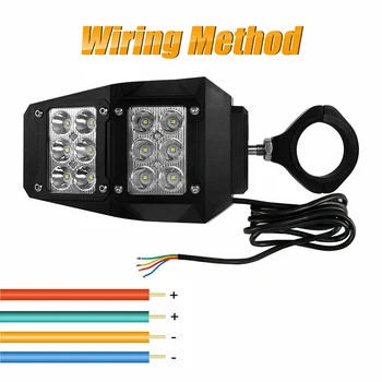 

Rear View Side Mirrors w/ LED Lights for UTV Polaris RZR Fit 1.5"-2" Roll Cage