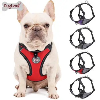 

Pet Dog Harness No-Pull Reflective Easy Control Soft Walking Harness with leash