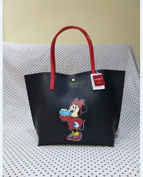 Disney сумки с Мики из искусственной кожи Органайзер маленькая милая сумка мешок