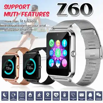 

bluetooth Smart Watch for Huawei for Samsung Android Support 2G SIM TF Card Camera Metal Smartwatch Z60