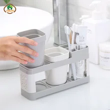 MSJO Зубная щётка держатели зубной пасты чашки пару Ванная комната комплект жидкость для полоскания рта Зубная щётка чашка Пластик зубная щетка приспособление для хранения