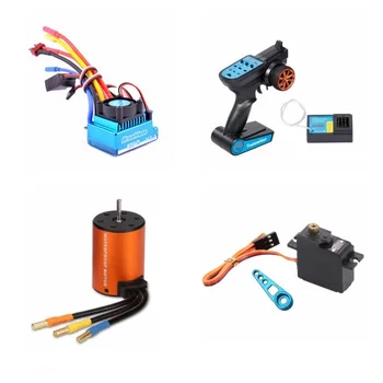 

Brushless Upgrade Kit Motor ESC Receiver Remote Controller Servo Set for WLtoys 144001 A959-B A979-B RC Car Spare Parts
