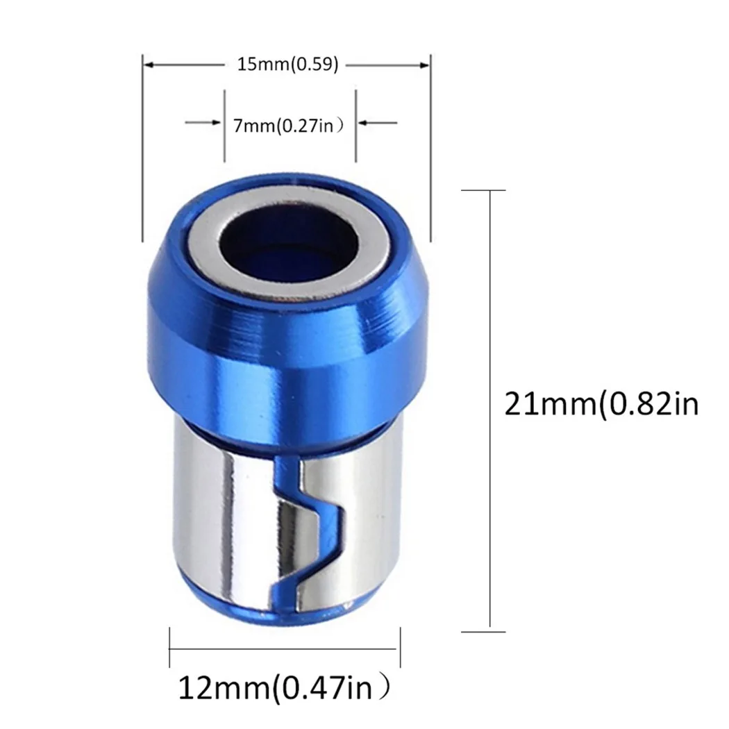 Universal Magnetische Ring 1/4 "Metall Schraubendreher Bit Magnetische Ring Für 6,35mm Schaft Anti-Korrosion Bohrer Magnet leistungsstarke Ring – Detail 9