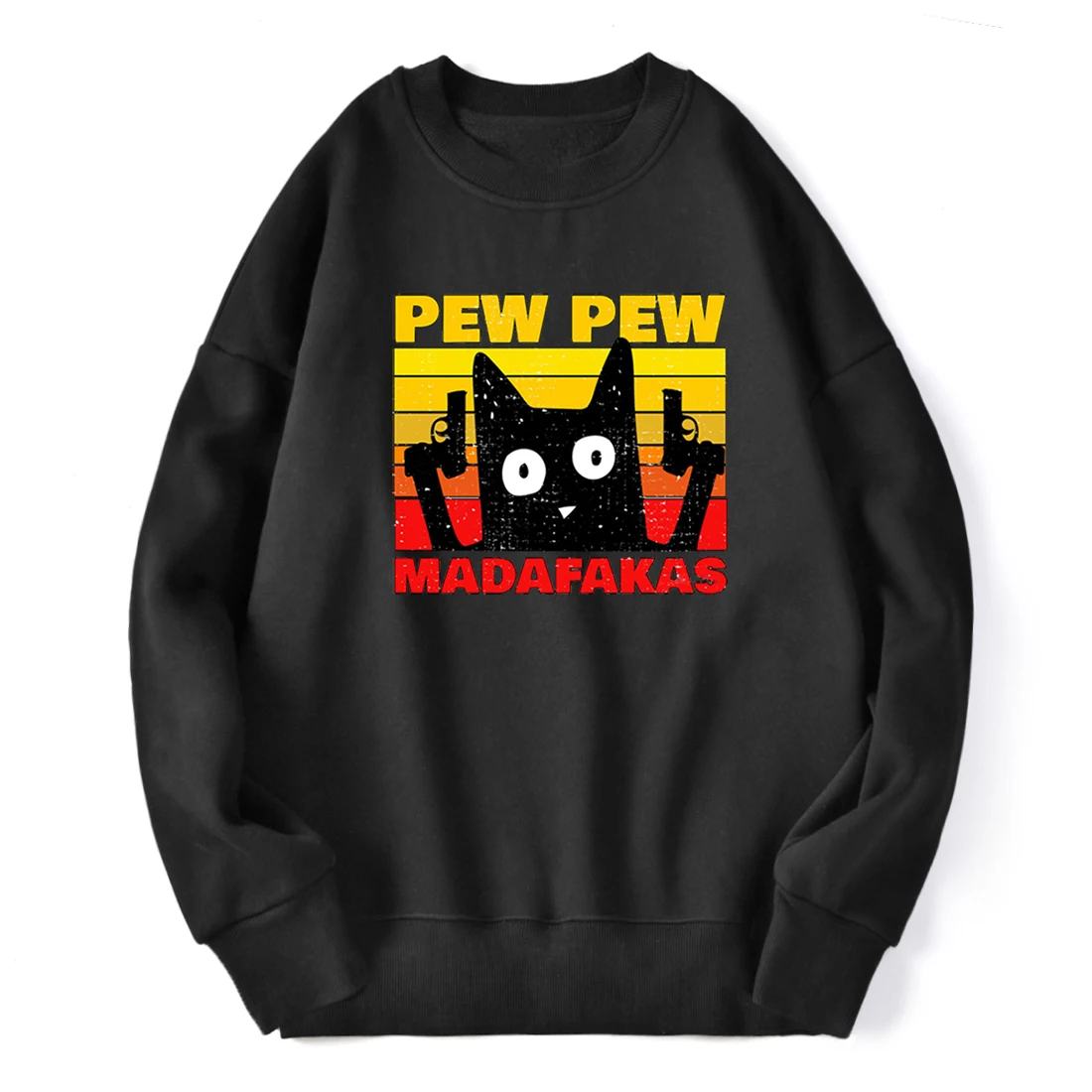 

Winter Fleece Sweatshirt Pew Pew Madafakas Male Hip Hop Loose Crewneck Streetwear 2020 Male Fashion New Outdoor Fleece Clothing
