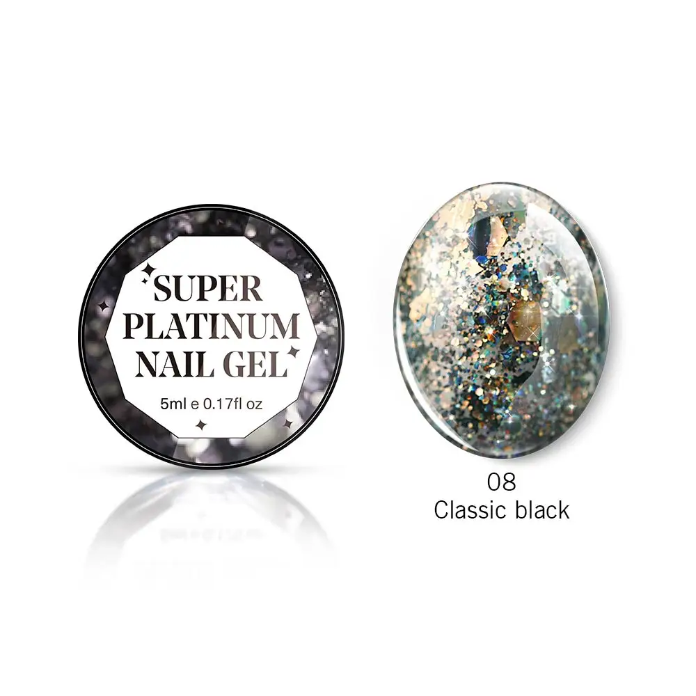 Glitter 08 Modelones супер блестящий глиттер УФ гель лак для ногтей Блестящий светодиодный гель лак Полупостоянный блестки алмазная живопись гель - Цвет: Glitter 08
