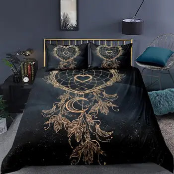 

Love Dreamcatcher Bedding Set Single Galaxy Creative Beautiful Duvet Cover 3D King Queen Twin Full Double Unique Design Bed Set