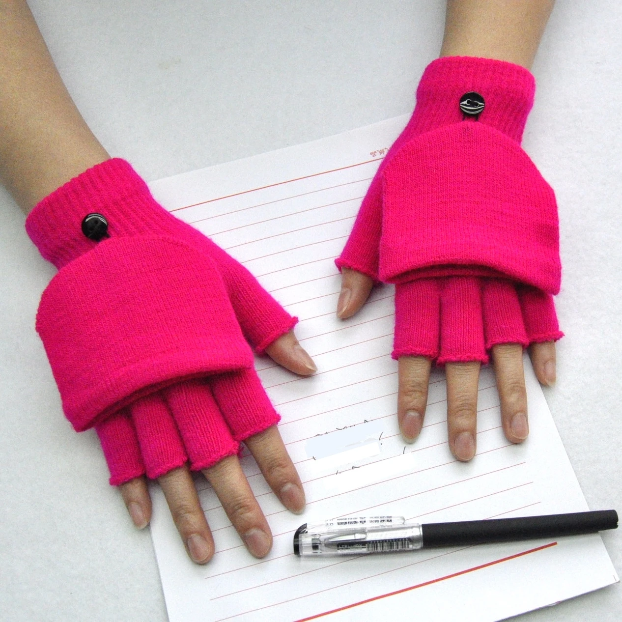 Fingerless Flip Gloves Winter Warm Soft Comfortable Wool Knitted Glove Touchscreen for Women Men Exposed Finger Mittens Gloves & cotton gloves for men