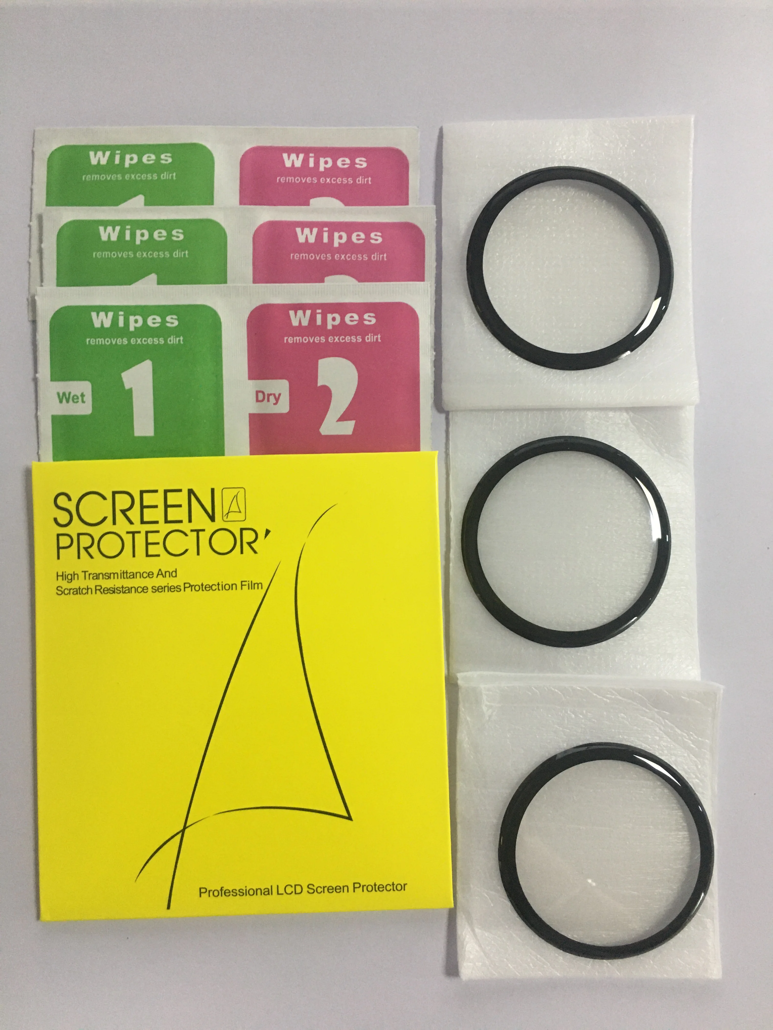 1/2/3PCS 20D Curved Edge Screen protector Glass For Samsung galaxy Watch Active 2 4 40mm 44mm Protective Tempered Glass Film 