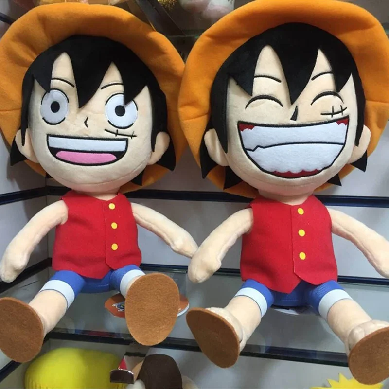 New 28 Cm Cartoon Anime One Piece Figure Plush Doll Toy Straw Hat Laugh Luffy Figures Plush Toys For Children Kids