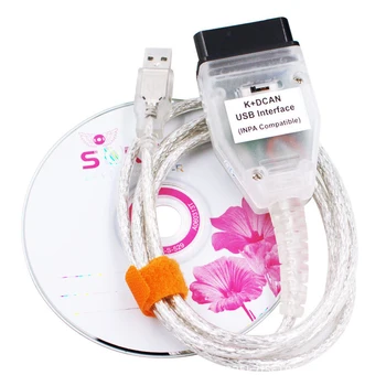 

INPA USB Cable for E60 E70 E81 E90 + DCAN OBD2 FTDI NCS ISTA GT1 Diagnostic Tool