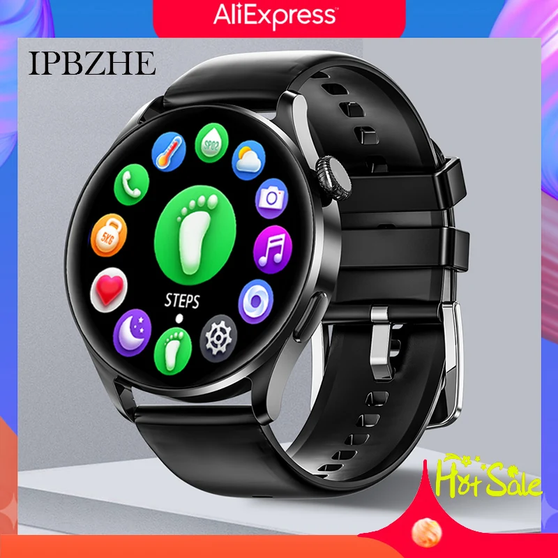 IPBZHE Smart Watch Men BlueTooth Call Heart Rate 3D Dynamic Dial Music Game Smartwatch Weather For IOS Android Phone | Электроника