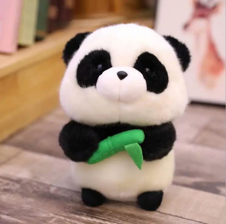 Черный Милая плюшевая игрушка Eat Panda Cat Hamster 18 см мягкие игрушки Подушка День рождения Рождественский подарок#2967 - Цвет: Черный