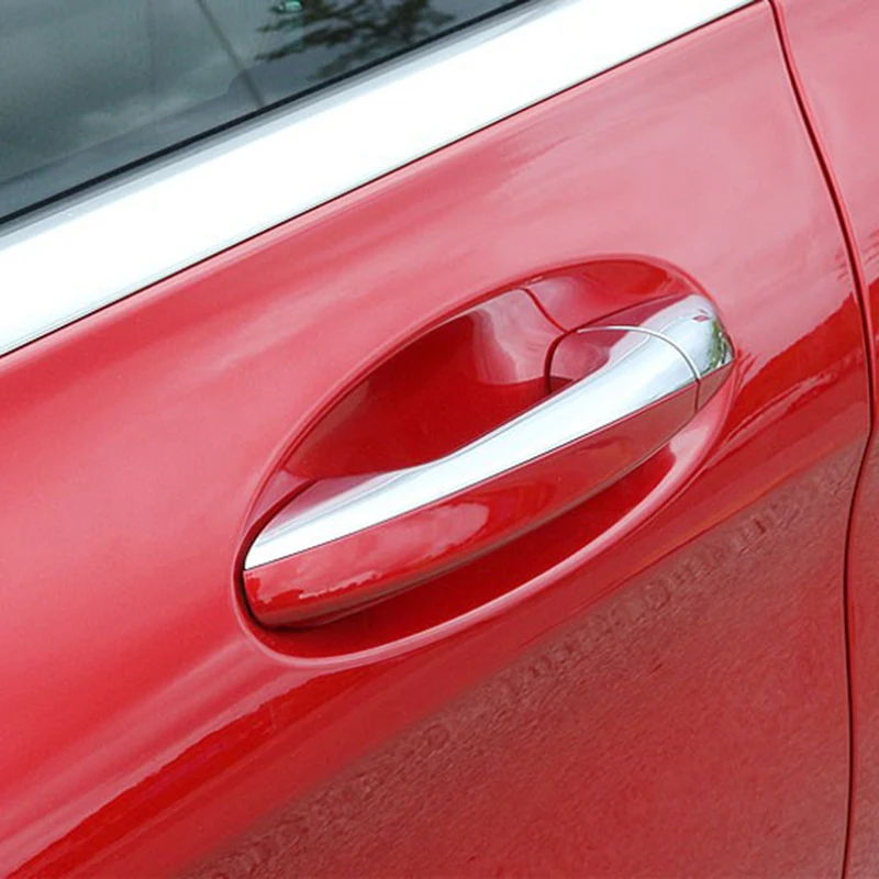 For Mercedes Benz W205 CClass C200 C180 GLC260 Car Accessories Door Handle Trim ABS Sticker 5pcs/set For LHD