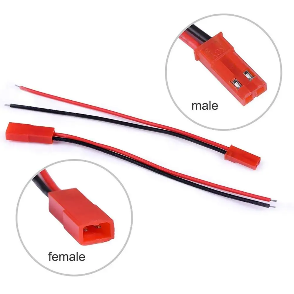 2/10 пар 100 мм 150 мм 22 AWG 2 контактный разъем JST Мужской Женский Разъем кабель провода для батареи для радиоуправляемых игрушек светодиодный потолочный светильник