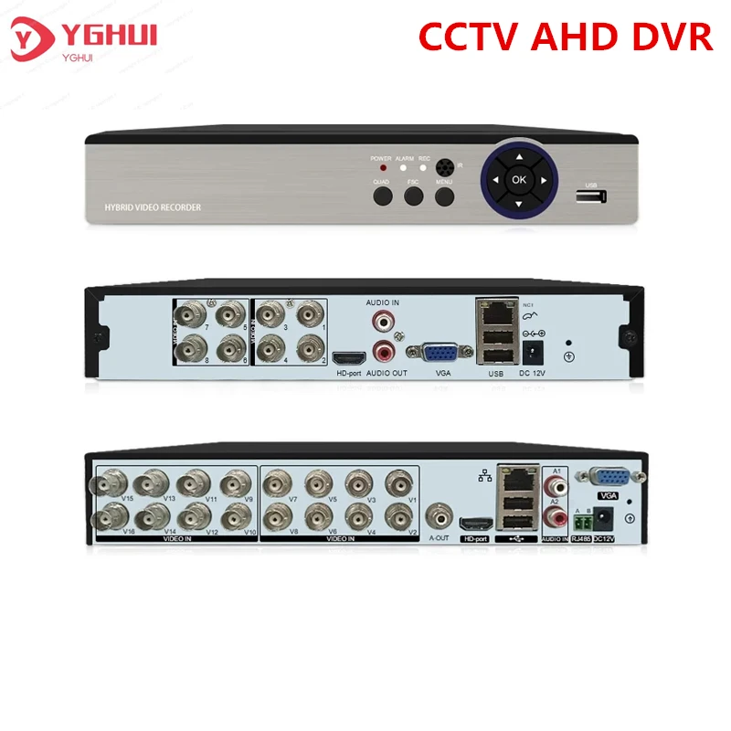 4CH 8CH 16CH AHD Recorder 5M-N DVR Hybird NVR 5 IN 1 CCTV Digital Video Recorder For 5MP AHD/CVI/TVI/CVI/IP Camera