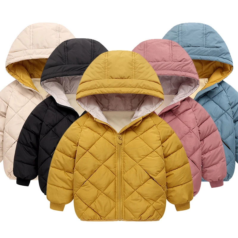 

Fashion Baby Boys Girls Christmas Jacket Autumn Winter Warm Cotton Padding Kids Coat Outerwear For 2 6 8 Years Children Clothes