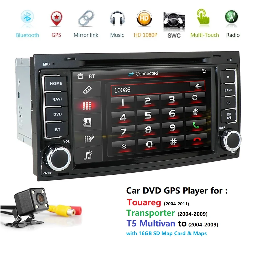 Автомобильный Радио dvd монитор для Volks wa gen VW Touareg T5 Transporter Multivan 2004 2011 стерео система