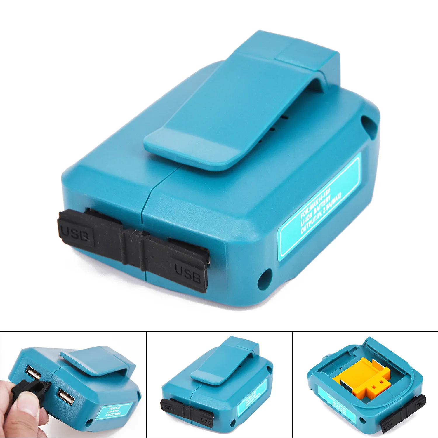 2 Зарядка через usb адаптер подходит для Makita ADP05 BL1415 BL1430 BL1815 BL1830 5V 2A