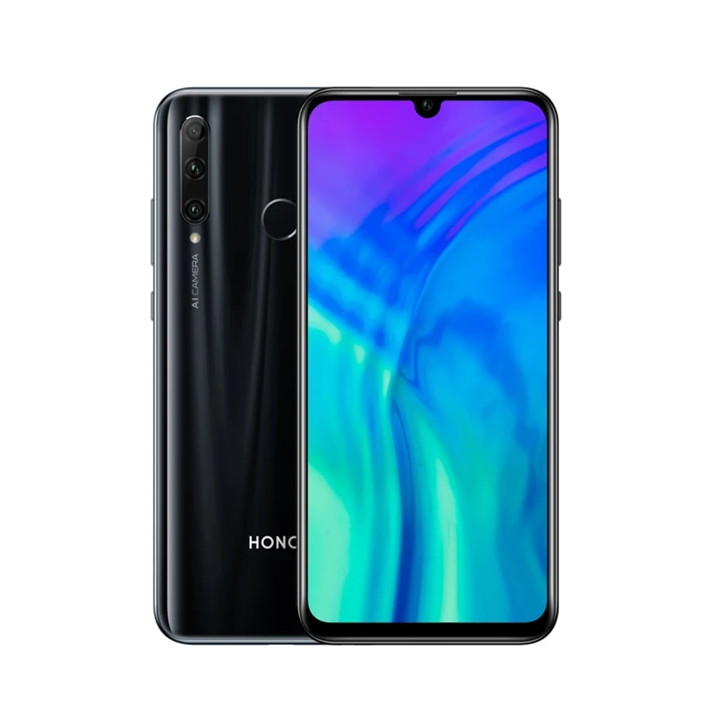 Honor 20i 4G LTE мобильный телефон 6,2" FHD+ 6 ГБ ОЗУ 64 Гб ПЗУ 32,0 Мп Android 9,0 Kirin 710 распознавание лица отпечаток пальца разблокированный смартфон - Цвет: Черный