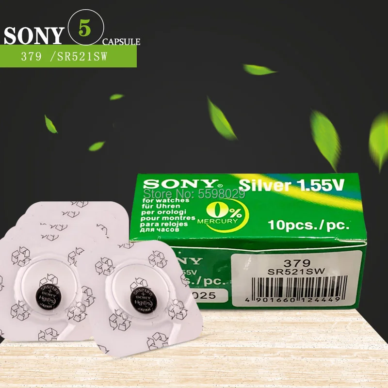 5x SONY AG0 1 55 V плоский круглый аккумулятор батареи V379 V520 280 59 GP379 SR63 618 JA LR521 379 SR521SW D379