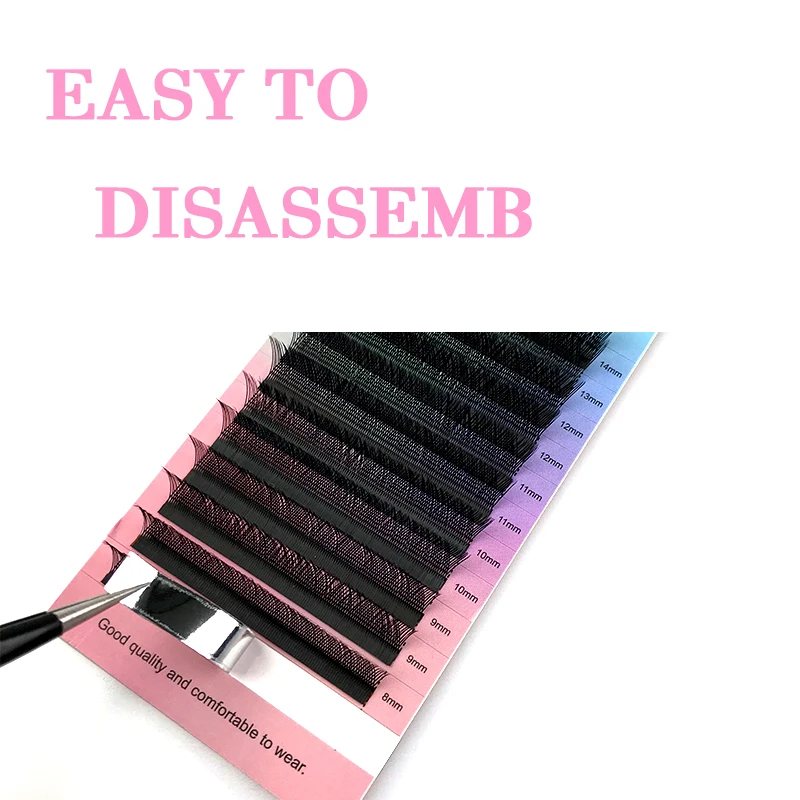 FAIRYTIS 12 Lines YY Lash Premium Matte Black C D CC DD Curl Individual Eyelashes Extension Faux Y-shaped Fluffy Lashes Makeup