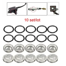  10 sets Master Brake Cylinder Reservoir Sight Glass Motorcycle Dirt Bike Gasket 18mm 12mm 14mm For Honda Suzuki Kawasaki Harley 