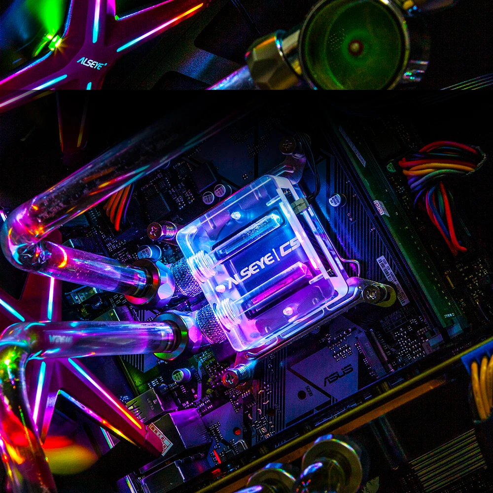 ALSEYE XTREME PC чехол Сделай Сам водяная охлаждение 240 мм Регулируемая RGB ASUS синхронизация Gigabyte RGB FUSION Поддержка LGA 115x/AM2/AM3/AM4