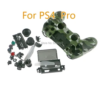 

10sets for Playstation4 Dualshock 4 PS4 Pro Slim JDM JDS 040 Controller Camouflage Full Housing Shell Case Cover Buttons Kit Set