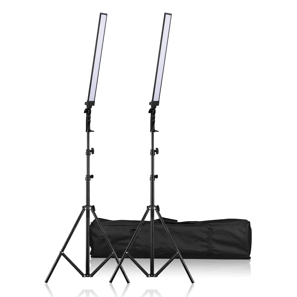 

Andoer 30W 81cm Handheld LED Lighting Kit 90Pcs LED Video Fill-in Light 5500K Light Stand for Video Still Life Wedding 2 Sets