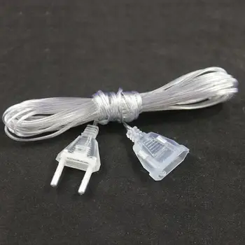 

5M Extended Wire EU Plug For Light String Home Outdoor Decotation 220V