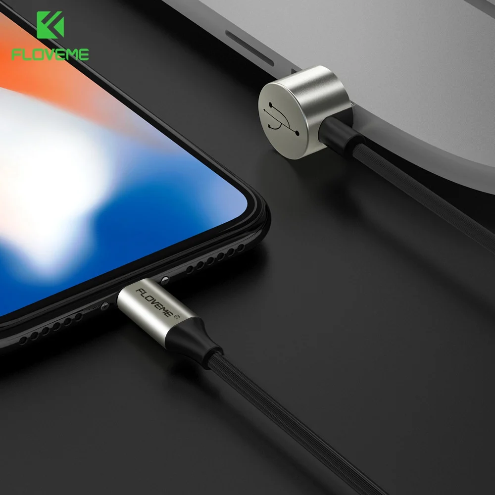 FLOVEME 2 в 1 Usb кабель для iphone Micro зарядный 7 8 Xiaomi Redmi Note Xiomi Cabo L образной формы м