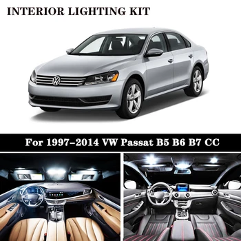 

100% White Error Free interior LED bulb indoor map dome light Kit For 1997-2014 Volkswagen VW Passat B5 B6 B7 CC Sedan Variant