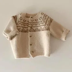 Veste en coton pour bébé, pull à manches longues pour garçon et fille, cardigan en tricot, manteau pour nouveau né, nouvelle collection printemps 2022, HS 2021 