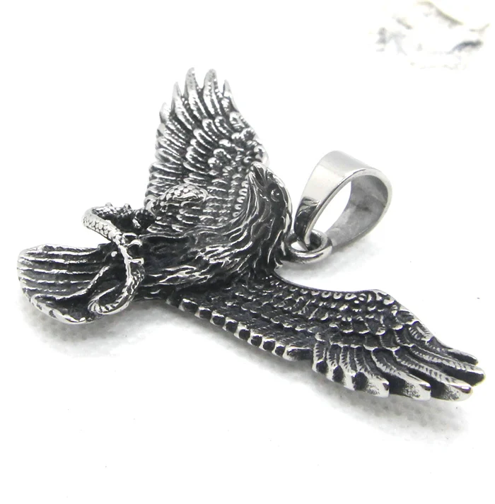 2020 Cobra Eagle Pendant 316L Stainless Steel Fashion Cool Animal Eagle Mens Pendant 4