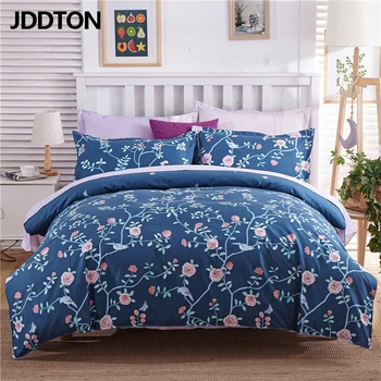 

JDDTON 2020 Bed Sheet 4pcs Set Lovely New Arrival Classic Soft AB sided Bedding Set Quilt Cover Pillowcase Duvet Cover Set BE062