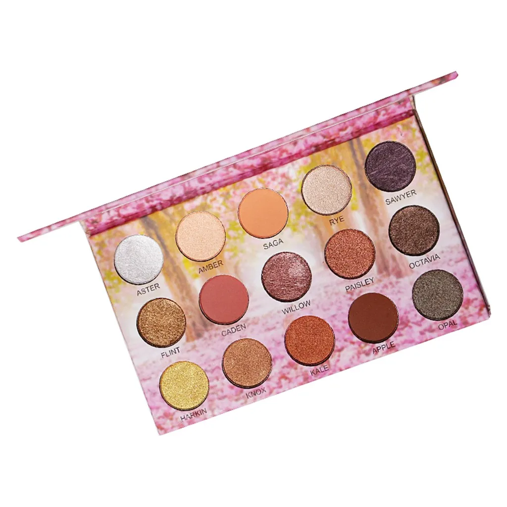 15 цветов блестящие тени для макияжа Pallete матовые тени для век Палитра мерцающие и блестящие алмазные тени для век Пудра пигментная косметика