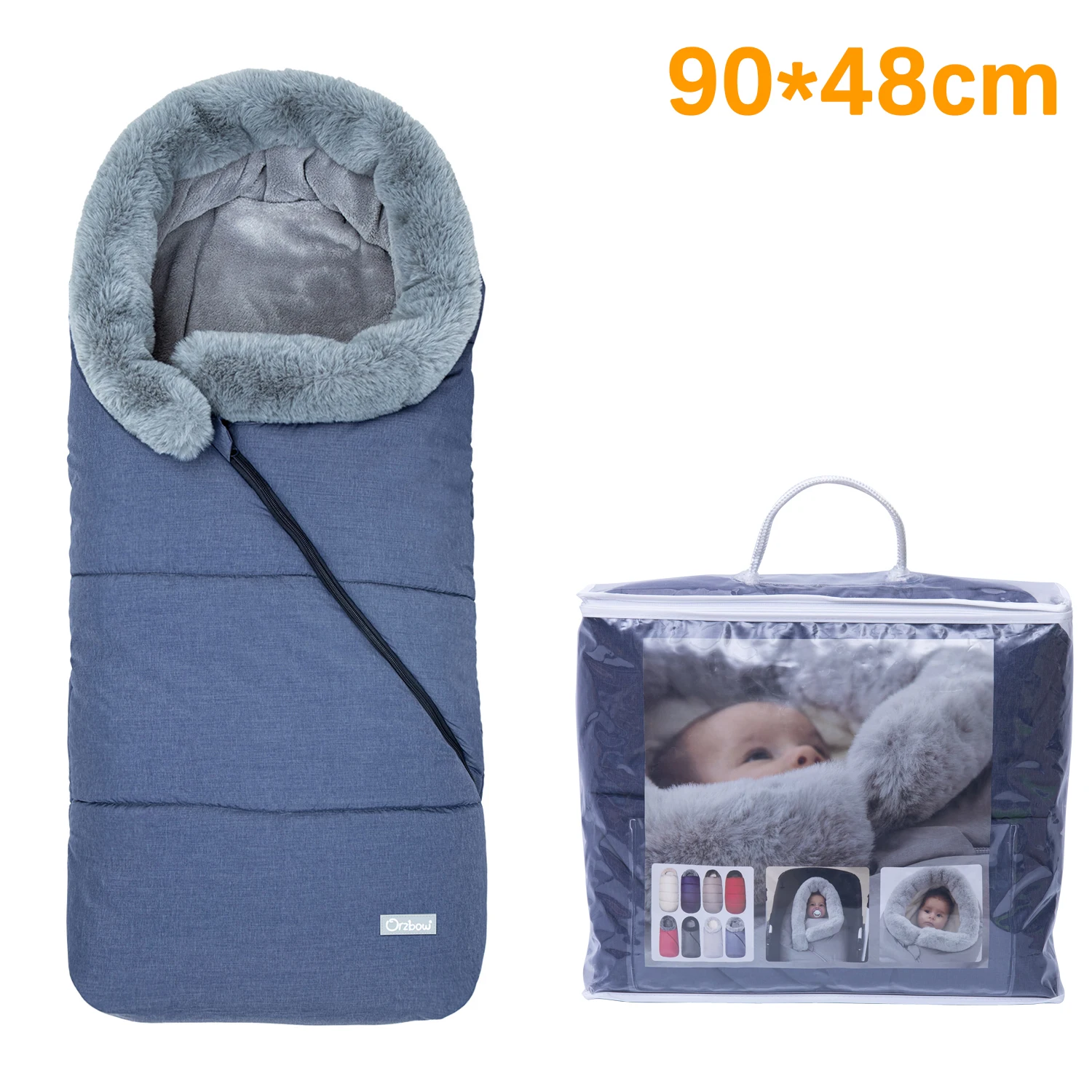 Orzbow-Sacs de couchage universels pour bébé, chancelière pour poussette,  enveloppe pour nouveau-né, sacs de couchage chauds pour bébé, hiver -  AliExpress