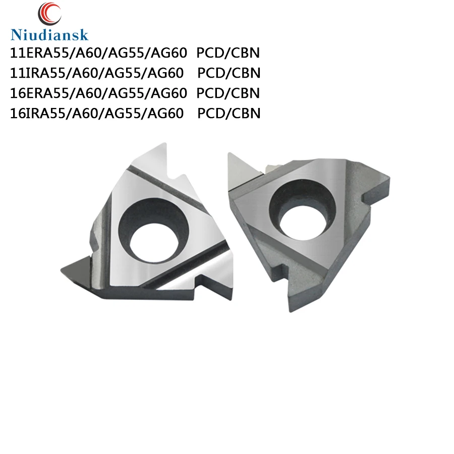11ER A55 11IR A60 AG55 AG60 CBN 16ER 16IR резец сверхтвердый PCD алмазные вставки ЧПУ токарные