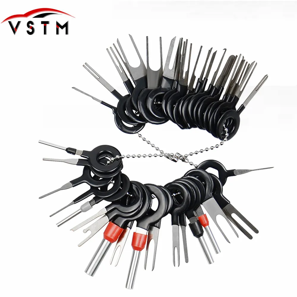 

Car Terminal Removal 38Pcs/Set Electrical Wiring Crimp Connector Pin Extractor Kit Automobiles Terminal Repair Hand Tools