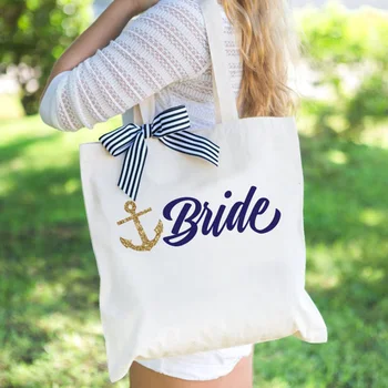 Bruid Om Bachelorette Vrijgezellenfeest Nautische Zee Zwembad Beach Wedding Engagement Bridal Douche Bruidsmeisje Gift Decoratie Tot Tas