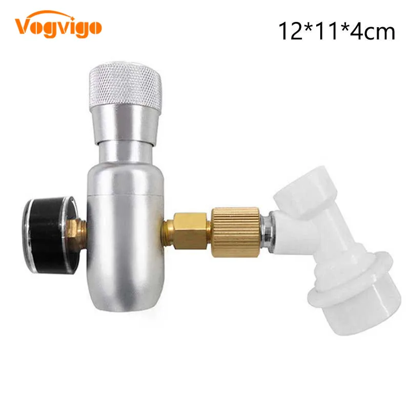 VOGVIGO Homebrew Kegging, Премиум регулируемое СО2 зарядное устройство с шариковым фиксатор, мини CO2 регулятор, 3/" резьба CO2