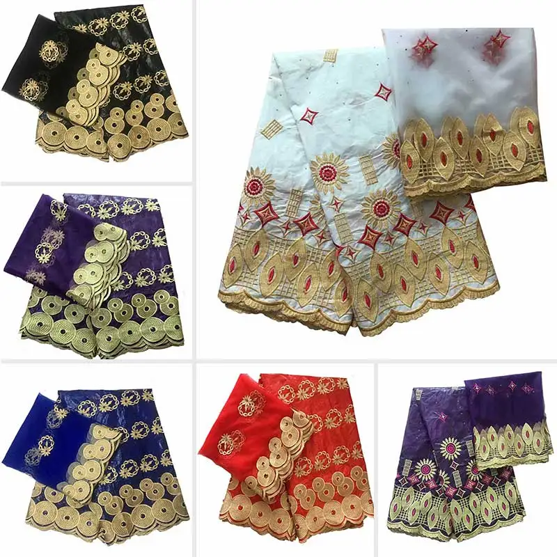 Швейцарские кружева ткань из Дубая наивысшего качества хлопок из жаккардовой парчи для женского 5+ 2 ярдов/партия