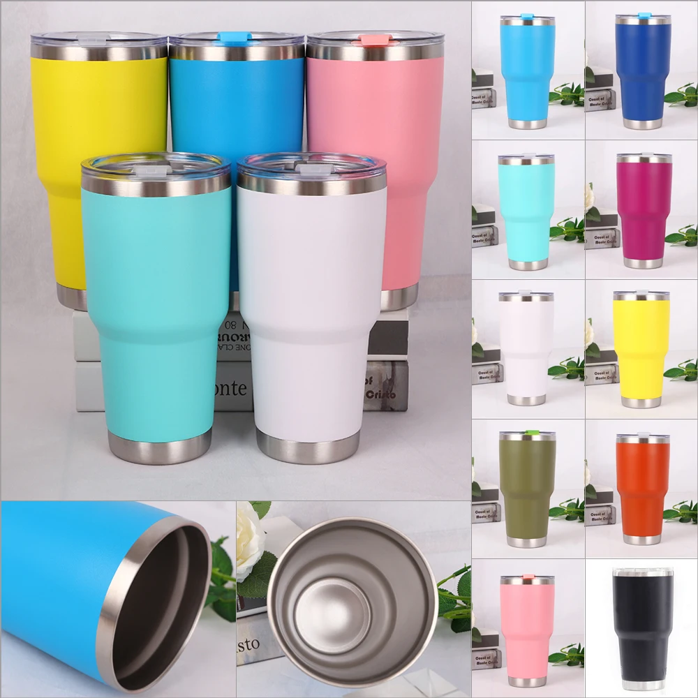 30oZ 1000ml Tumbler Vacuum Double Wall Insulation Travel Coffee Mug Insulated Stainless Steel Thermal Cup Water Bottle