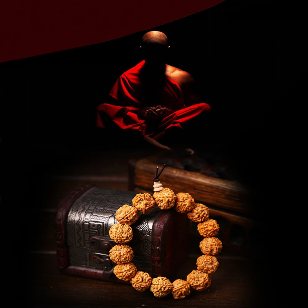 

Fashion Pattern Rudraksha Bracelets for Men Nature Rudraksha Beads Bracelets Women Religious Buddha Meditation Buddhism Jewelry