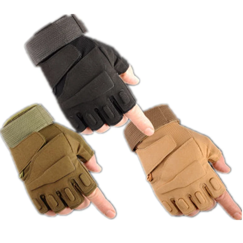 Fingerless Tactical Gloves Military Army Guantes Bicycle Mittens Luvas Fitness Weights Motorcycle Driving Women Men's Gym Gloves